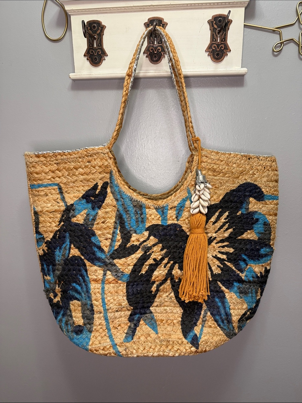 ANTIK KRAFT Jute Beach Tote